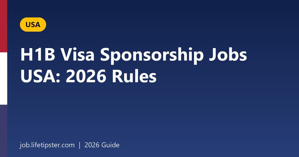 H1B Visa Sponsorship Jobs USA: 2026 Lottery Rules, Fees and Top Employers