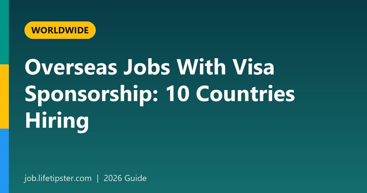 Overseas Jobs With Visa Sponsorship: 10 Countries Still Hiring Foreign Workers in 2026